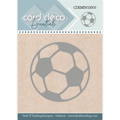 Card Deco dies mini Football 4,3x4,3cm